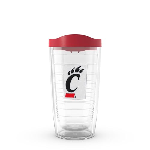 Tervis Cincinnati Bearcats - Primary Logo Made in USA Double Walled Insulated Tumbler Travel Cup Keeps Drinks Cold & Hot, 16oz, Classic