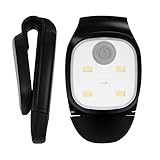 NAVESO LED Clip Lampe, Laufen Licht zum Anklippen für Jogger, LED Clip Outdoor Nacht Clip on Lauflicht, Kopflampe Clip Lampe, Joggen Lampe, Stark Magnet Clip Licht für Laufen Joggen Wandern