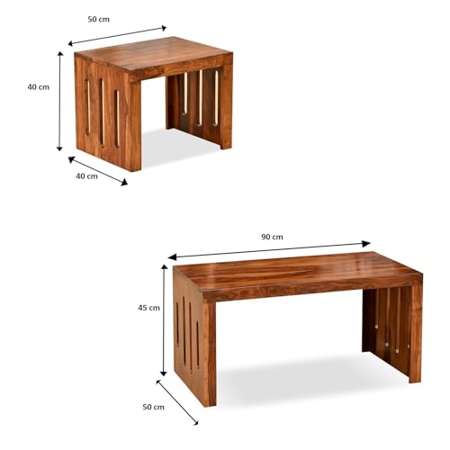 Image of Sheesham Wood Coffee Table (4)