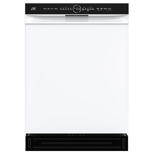 SPT SD-6505W: 24″ Built-In Stainless Steel Tall Tub Dishwasher w/Smart Wash System, Heated Drying & ENERGY STAR – White