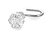 BINO Shower Curtain Hooks - Chrome, Set of 12 Shower Curtain Rings - Shower Hooks for Curtain Shower Rings