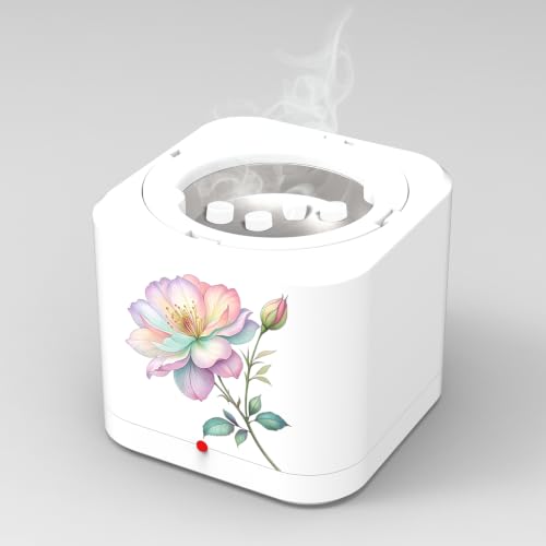 Image of Shivansh Technology Incense Holder Electric Kapoor Dani Camphor Diffuser Burner for Home | Karpuram Bakhoor Oud Aroma Oil & Dhoop Machine | Essential Oil Diffuser for Home (White) (Bloom Elegance)