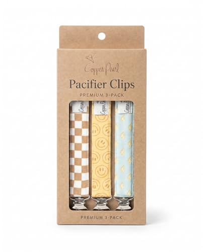 Copper Pearl 3-Pack Pacifier Holders