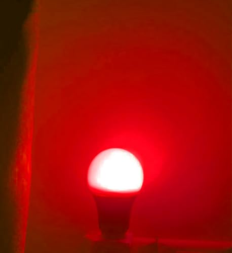 ZFQ Red E27 LED Light Bulb A60 Edison Screw Bulb,3W A60 Coloured Lighting Bulbs E27 Red Filament Lamp - Image 4