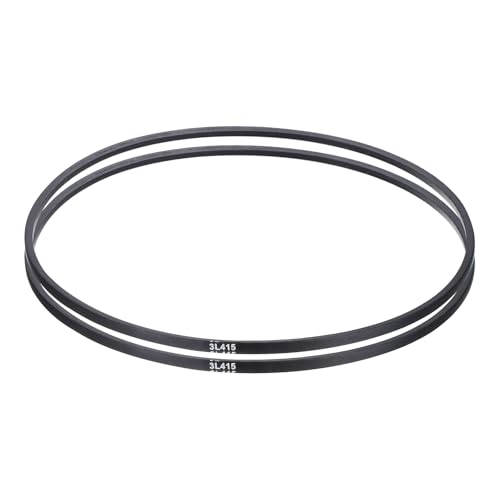 uxcell 2 Pcs 3L415 Classic Wrapped Rubber V-Belt, 41"(1054mm) Outside Circumference, 3L Profile V Belt 3/8" Width 7/32" Height