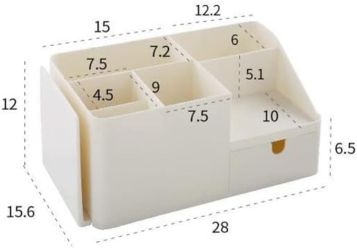 Portapenne multifunzionale per scrivania da ufficio, elegante scrivania per penne, penne e oggetti vari, 21,3 cm x 12,3 cm, soluzione salvaspazio