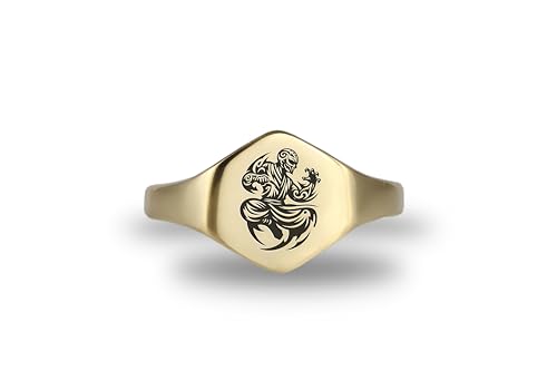 Bague en Forme d'Hexagone style moine gravée pour cosplay et jeu