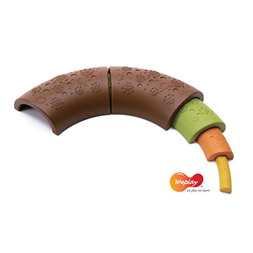 plastica. Weplay Nesting Balance Path, Colore Marrone, Verde, Giallo, Arancione, KP5002