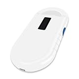 Smoostart Haustier Mikrochipscann, Tierchip Lesegerät Chipleser Hunde Chip Scanner Katze ISO11784/(85) FDX-B/EMID Mikrochip Lesegerät für Hunde/Katze 1000 Daten Können Gespeichert Werden Weiß