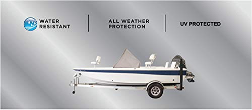 Goodsmann 600 Denier Center Console Boat Cover Accessory Waterproof Boat Cover Weather Protection Trailerable Boat Cover Fits Models Up To 58'' Height, 45'' Length, 34'' Width 9921-0162-31 #TOP5