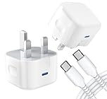 For Samsung Galaxy Tab A11/A11 Plus/A9/A9 Plus Charger, 20W USB C Charger Plug With Type C Charger Cable Fast PD Adapter Mains UK Wall Charger (White)