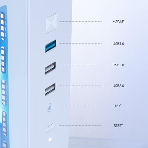 Image of MLOONG Gaming PC Desktop, AMD Ryzen 5 5500(6Core 12Threads Up to 4.2G),AMD Radeon RX 6500XT 4GB Graphics,16GB DDR4 RAM 3200MHz,512GB NVMe SSD,650W PSU,WiFi Prebuilt Tower Computer with Win11 Home