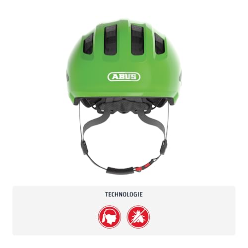 ABUS 67280 Fahrradhelm, Grün (Shiny Green), M (50-55 cm) – Ansicht 2