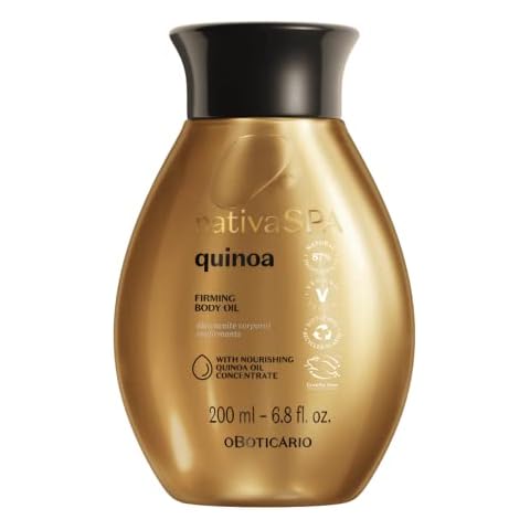 Nativa SPA by O Boticario Quinoa Hydrating Body Oil, Soft and Healthy Skin, 6.8 oz. (200 ml) Cover