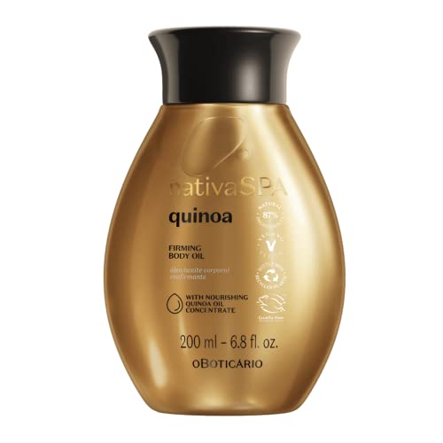 O Boticário Nativa SPA Quinoa Aceite Corporal Hidratante Perfumado | Loción Corporal con Gotas de Quinoa para Más Hidratación Vegano | 200 ml