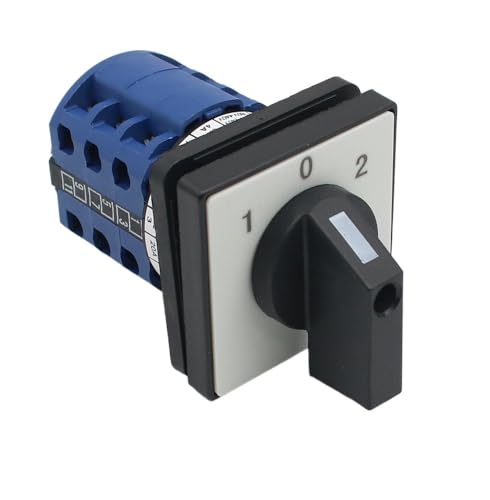 Selector rotativo LW28 125A de 3 posiciones para control de fases múltiples en tableros 5