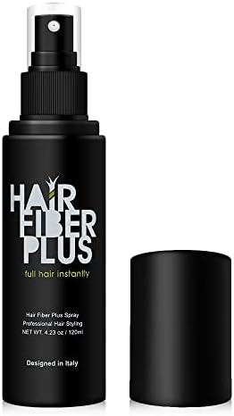 HairFiberPlus Spray Fissante per Capelli - Fissatore per Fibre Capelli Copri Calvizie - Lacca per Uomo e Donna - Resistente all'Acqua - 1 Flacone Spray da 120ml