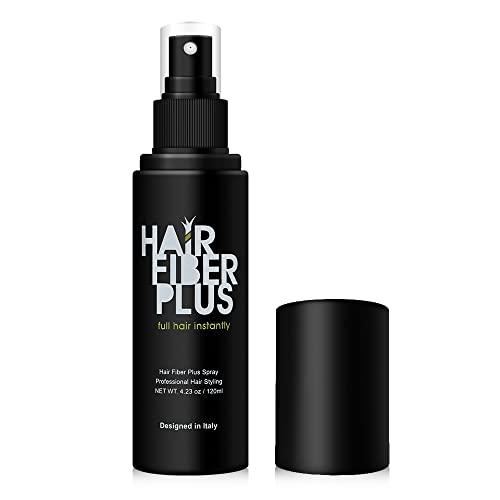 HairFiberPlus Spray Fissante per Capelli - Fissatore per Fibre Capelli Copri Calvizie - Lacca per Uomo e Donna - Resistente all'Acqua - 1 Flacone Spray da 120ml
