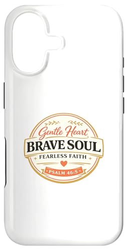Gentle Heart Brave Psalms 46 �����C���X�s���[�V�������p �X�}�z�P�[�X iPhone 17 �p