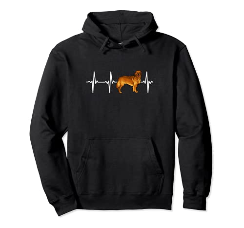 Golden Retriever Heartbeat Love My Dog Pullover Hoodie, Black, S