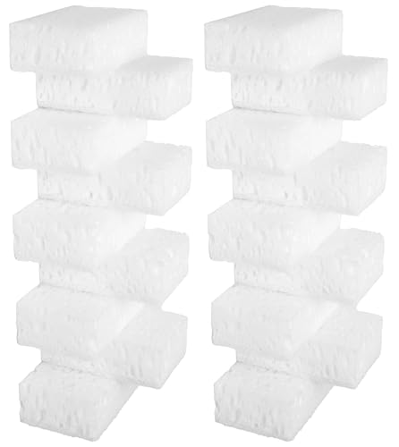 Image of Multi Use Scrub Sponges. Made in Europe (White, 18 Pack)