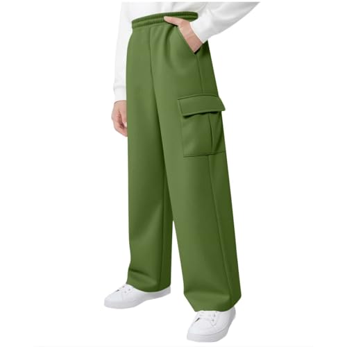 Boys Jogger Pants Baggy Cute Sweatpants Relaxed Fit Trousers Kids Straight Leg Workout Hiking Joggers with Pockets