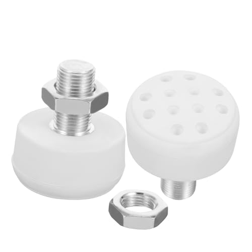 OHPHCALL 2pcs Braking Block Roller Skate Toe stoppers Toe Stops Replacement Toe Stops Plugs Replacement Roller Skate stoppers wear-Resistant Skate stoppers Rubber White Component Skates