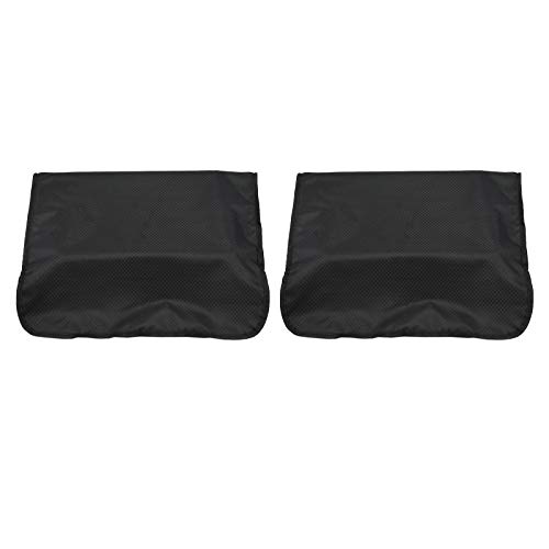 MERIGLARE Funda de Plástico 2 Piezas para Respaldo de Silla en Peluquerías Peluquerías Negro Cover
