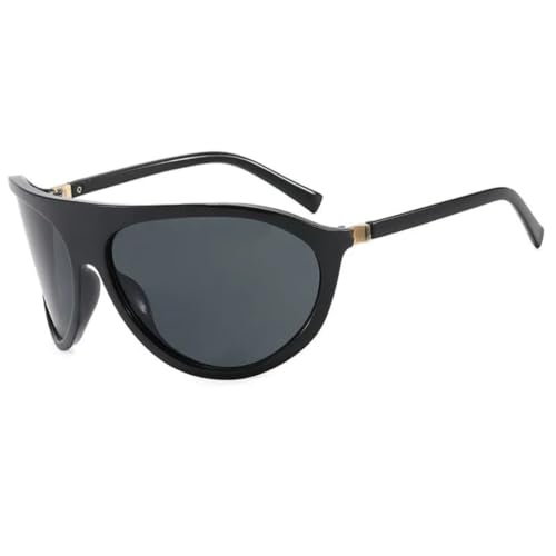 Lunettes de soleil sport chic et punk surdimensionnées anti-UV
