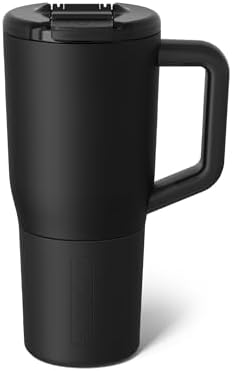 BrüMate Müv - 25oz 100% Leak Proof Insulated Coffee Mug with Handle & Lid - Stainless Steel Coffee Travel Mug - Double Walled Coffee Cup (Matte Black)