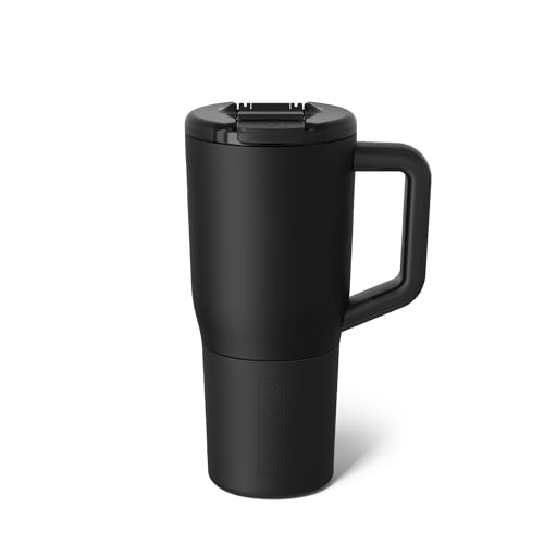 BrüMate Müv - 25oz 100% Leak Proof Insulated Coffee Mug with Handle & Lid - Stainless Steel Coffee Travel Mug - Double Walled Coffee Cup (Matte Black)