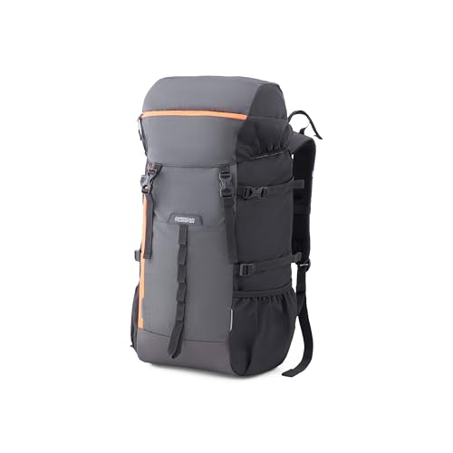 Image of American Tourister Yeti Plus | 50 Ltrs | 1 Compartments | Bottle Pocket | Ergonomic Padded Back Panel & Shoulder Straps | Rucksack | 1 Year International Warranty | Black