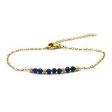 bijoux pierre lang collection 2019 🪽Élégance naturelle : ce bracelet délicat est composé de pierres semi-précieuses naturelle et d'une chaine en acier doré de haute qualité.