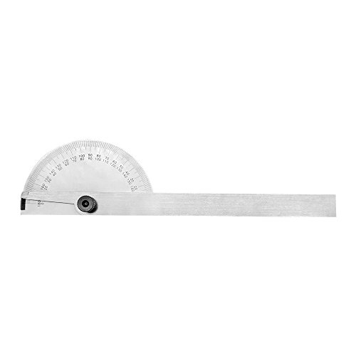 Stainless Steel 180 Degree Round Head Depth Gage Protractor