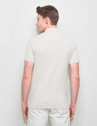 Image of U.S.Polo Association Men's Textured Slim Fit Polo Shirt