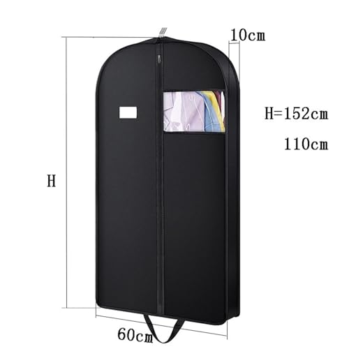 Garment Bags Non-Woven Three-Dimensional Transparent Window Clothes Dust Cover, Non-Woven Clothes Dust Bag Suit Cover Clothing Dust Cover3