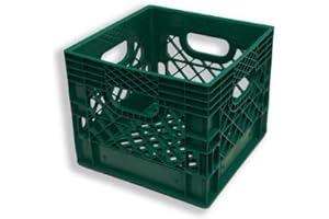 3 Pack White Milk Crates for Long-Lasting Organization