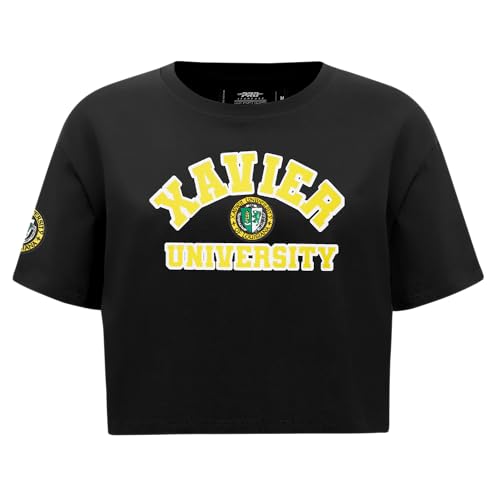 Womens College Xavier University of Louisiana College Classic Essentials Short Sleeve Boxy Tee Black L