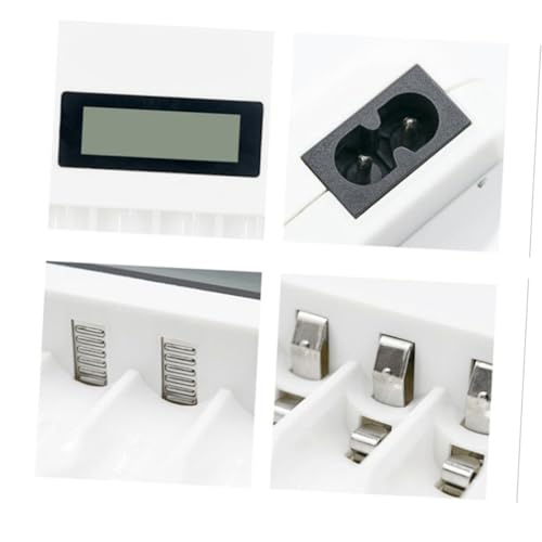 Cargador de batería inteligente AA AAA recargable con pantalla LCD y clavija EU 6