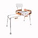 Swiveling and Sliding Bathtub Transfer Bench and Shower Chair (Reg) (77662). Swiveling and Sliding system, Multiple Safety Features, Tool-Less Assembly, Height Adjustable and High Weight Capacity.