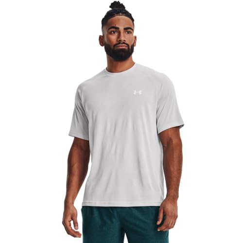 Image of Under Armour Velocity Jacquard Short Sleeve T-Shirt L Grey