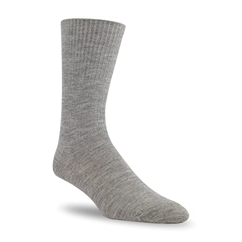 J.B. Field's Men's & Women's Cashmere non-binding Casual Socks (1 Pair) Medium Size, Mid-Grey