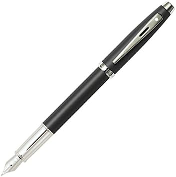 Schaefer Fountain Pen, F, Fine Point, 100 N0931940, Matte Gray, Dual Use, Genuine Imported