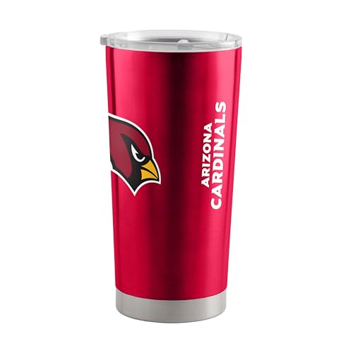 Image of Arizona Cardinals NFL 20oz Stainless Steel Insulated Tumbler, Slider Lid