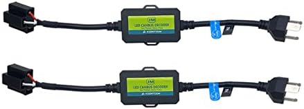 KOOMTOOM Led Decoder H4 HB2 9003 Canbus Resistor Anti flicker Harness Headlight Bulb Flickering Warning Error Free EMC Canceller Decoder