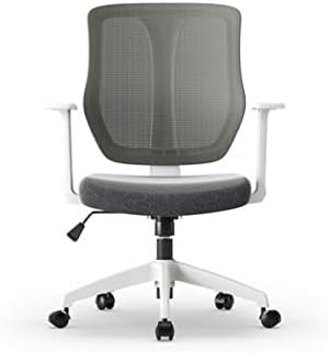 ミッドバックメッシュオフィスチェア人間工学に基づいた回転ブラック