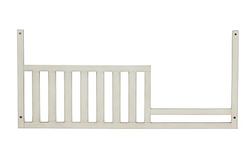 Image of Toddler Bed Safety Guard Rail for Kingsley & Centennial Convertible Cribs - Solid Wood Rail for Convertible Crib to Toddler Bed Conversion - Safety Bed Rail for Children (Vintage Ivory - Sedona)