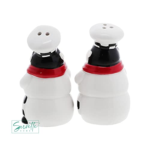 Chef Salt And Pepper Shakers Set Ceramic Kitchen Décor - Full Chef #TOP4