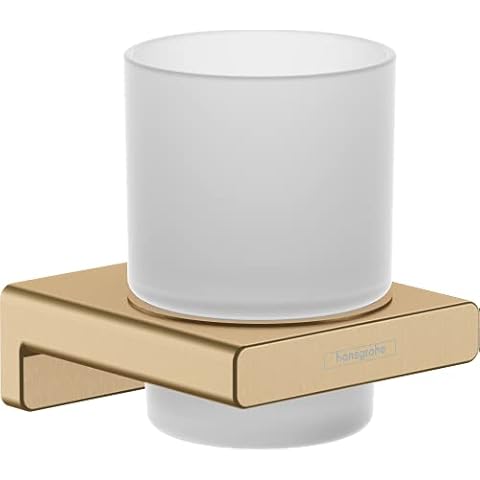 hansgrohe Zahnputzbecher AddStoris, Zahnbürstenhalter, Brushed Bronze Cover