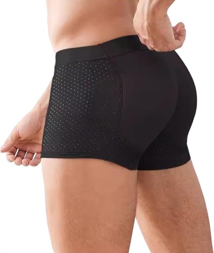 Image of HEADBUTT Nylon Ice Silk Breathable Men's Underwear, Mens Padded Butt Underwear Boxer Shape Enhancer Briefs
